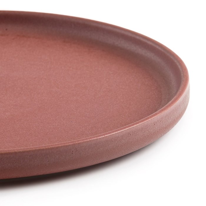 Комплект из четырех тарелок Gandra темно-розового цвета - лучшие Тарелки в INMYROOM