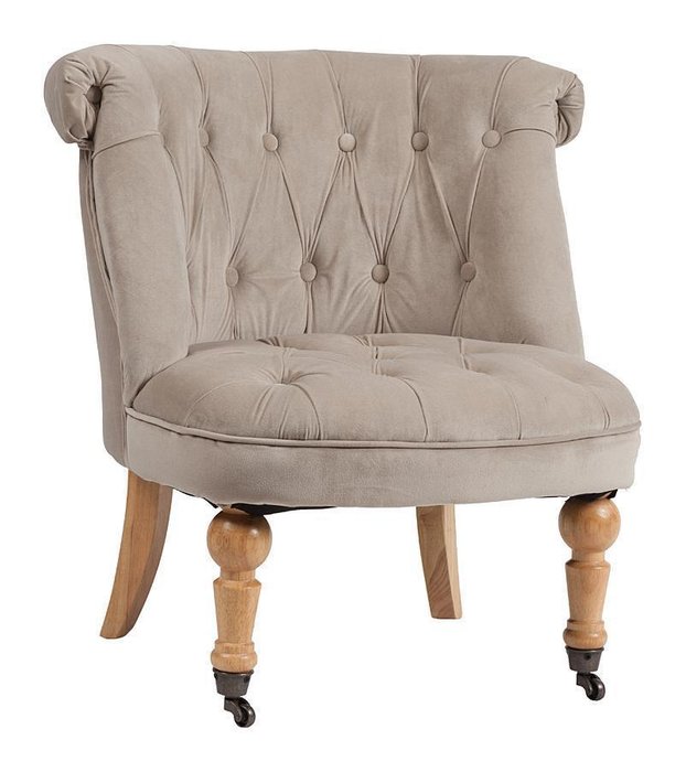 Кресло Amelie French Country Chair серо-бежевого цвета - купить Интерьерные кресла по цене 32000.0