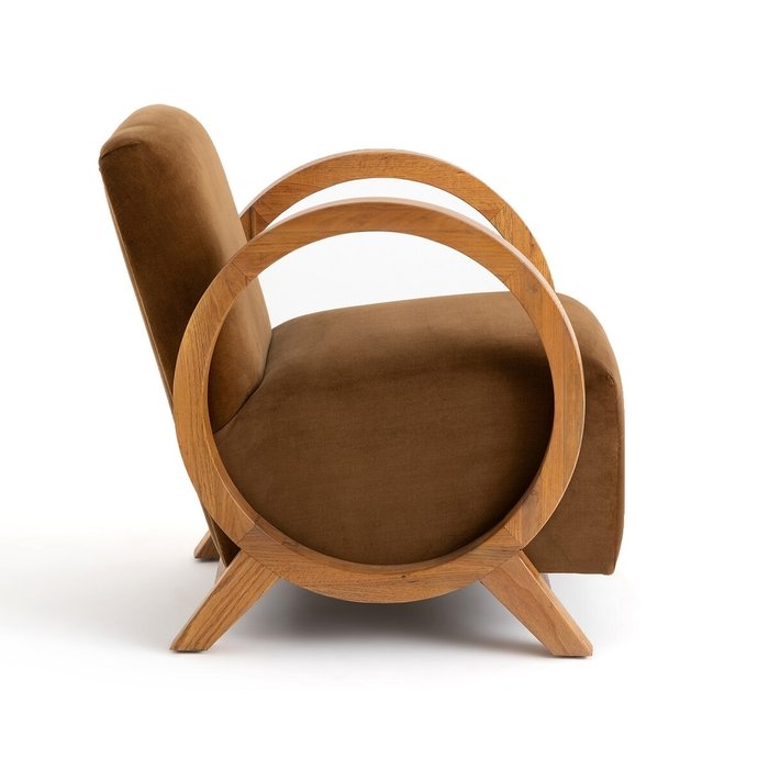 Кресло винтажное Berti коричневого цвета - лучшие Интерьерные кресла в INMYROOM