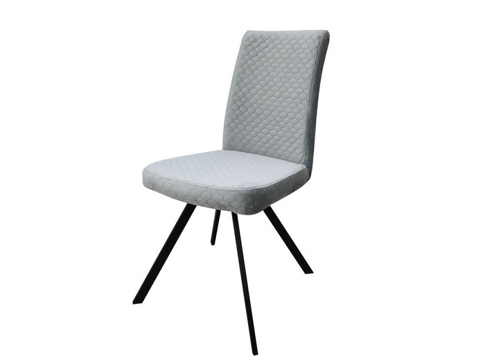 Стул серого цвета на металлических ножках - купить Обеденные стулья по цене 2783.0