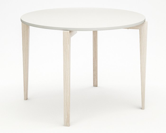 Стол обеденный Circus Compact бело-бежевого цвета - лучшие Обеденные столы в INMYROOM