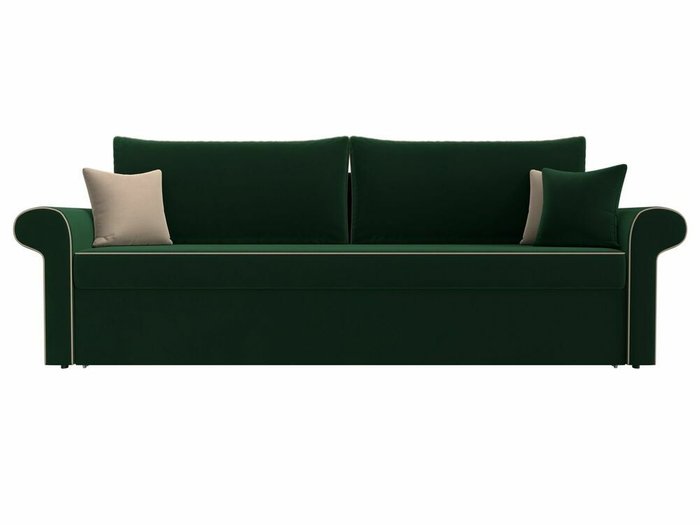 Прямой диван-кровать Милфорд зеленого цвета - купить Прямые диваны по цене 44990.0