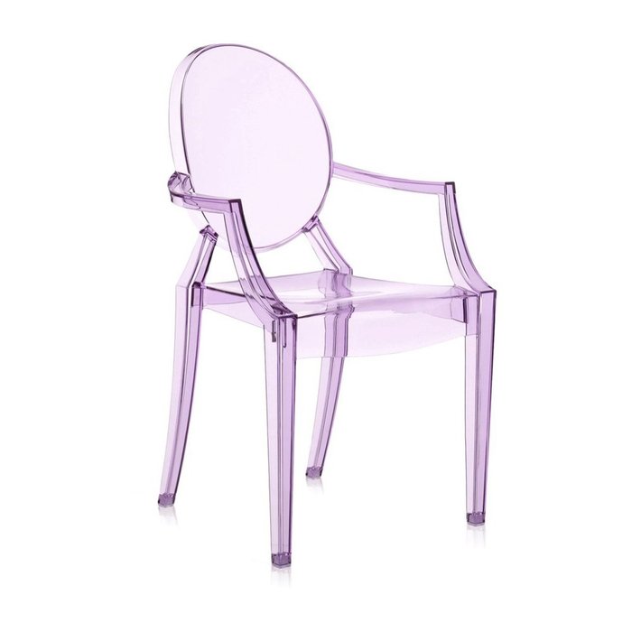 Стул детский Lou Lou Ghost фиолетового цвета Стул детский Lou Lou Ghost фиолетового цвета