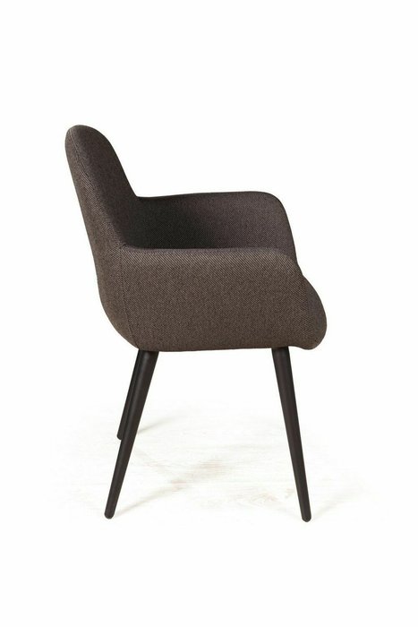 Стул с подлокотниками Tod серого цвета - лучшие Обеденные стулья в INMYROOM