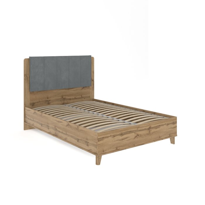 Кровать Кассия 140х200 цвета дуб вотан с подъемным механизмом - лучшие Кровати для спальни в INMYROOM