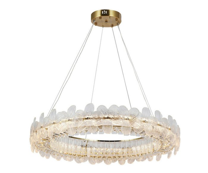 Люстра Лиона латунь d80 h150 Led 140W (3000K)