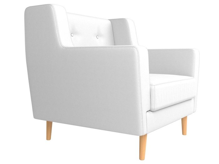 Кресло Брайтон белого цвета (экокожа) - лучшие Интерьерные кресла в INMYROOM