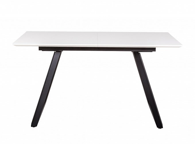 Стол обеденный раздвижной Пеле черно-белого цвета - лучшие Обеденные столы в INMYROOM