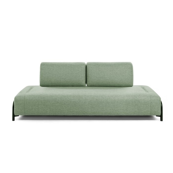 Диван трехместный Compo бирюзового цвета с подлокотниками - лучшие Прямые диваны в INMYROOM
