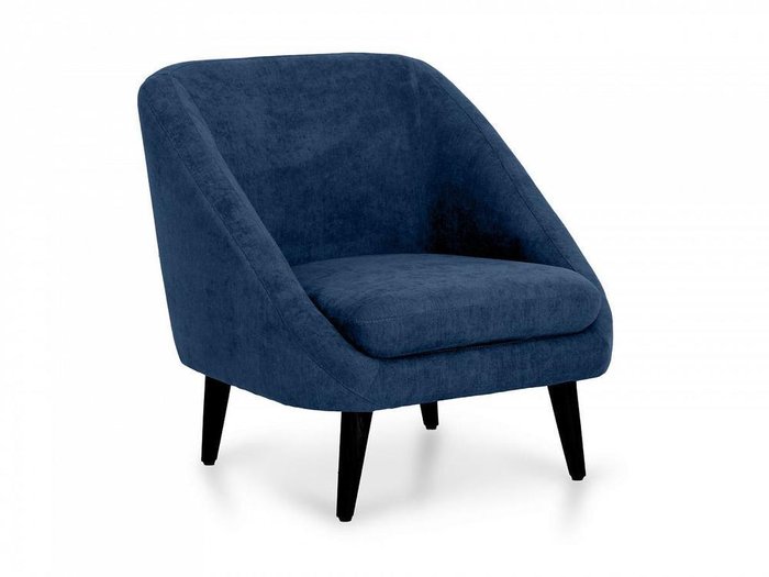 Кресло Corsica темно-синего цвета с черными ножками - купить Интерьерные кресла по цене 33390.0