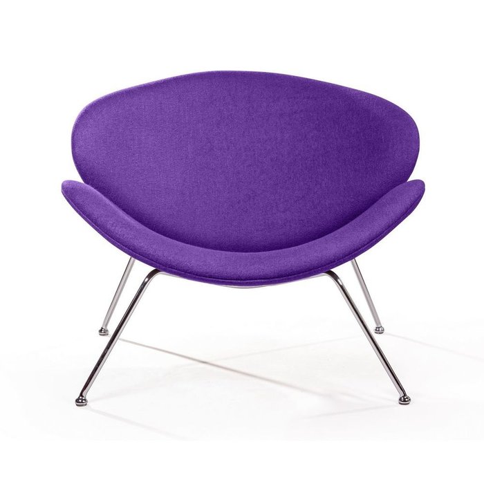 Лаунж кресло Slice фиолетового цвета - купить Интерьерные кресла по цене 24900.0