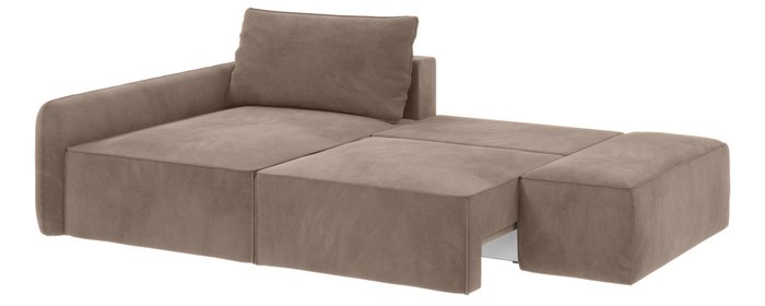 Угловой диван-кровать Портленд темно-бежевого цвета - лучшие Угловые диваны в INMYROOM