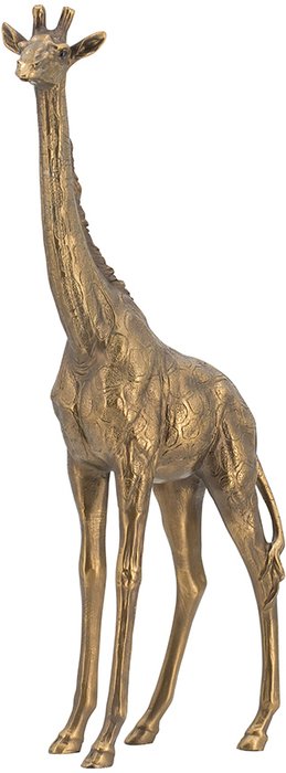 Статуэтка Жираф золотого цвета - лучшие Фигуры и статуэтки в INMYROOM
