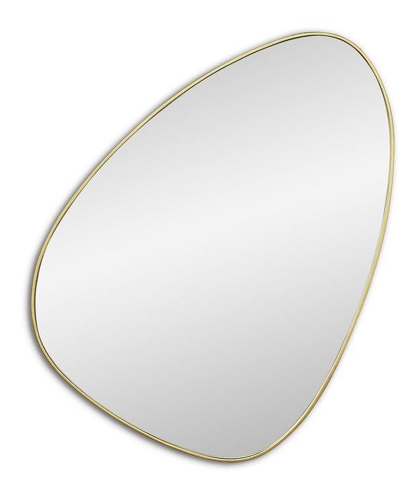 Настенное зеркало Sten S в раме золотого цвета