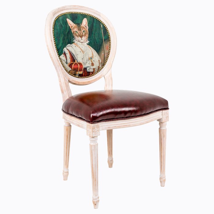 Стул Музейный экспонат версия 6 Коронация Наполеона с сидением из экокожи - купить Обеденные стулья по цене 29000.0