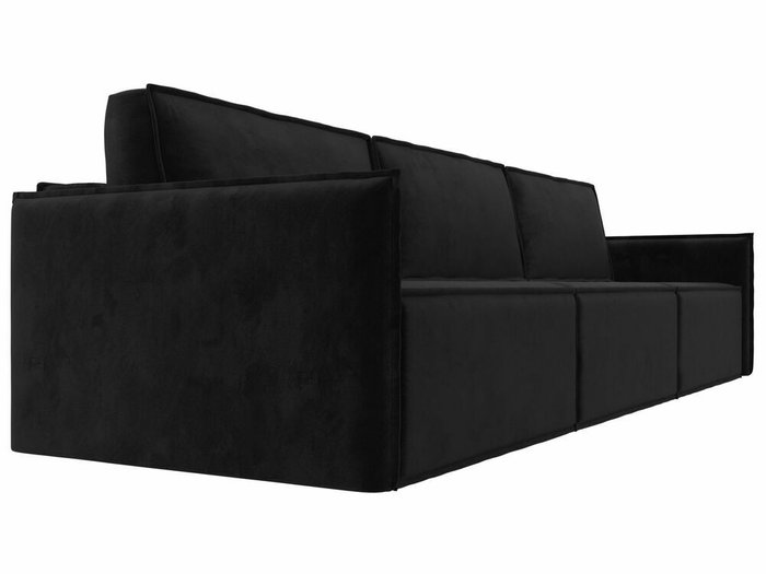 Прямой диван-кровать Либерти лонг черного цвета - лучшие Прямые диваны в INMYROOM