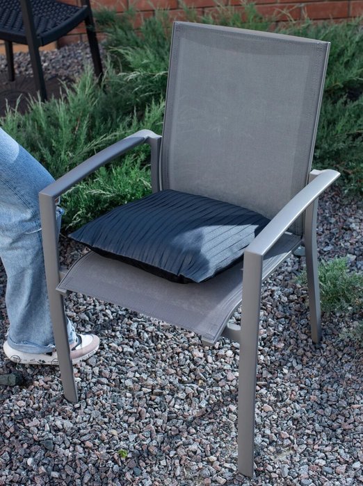 Стул садовый Denver серого цвета - купить Садовые стулья по цене 19900.0