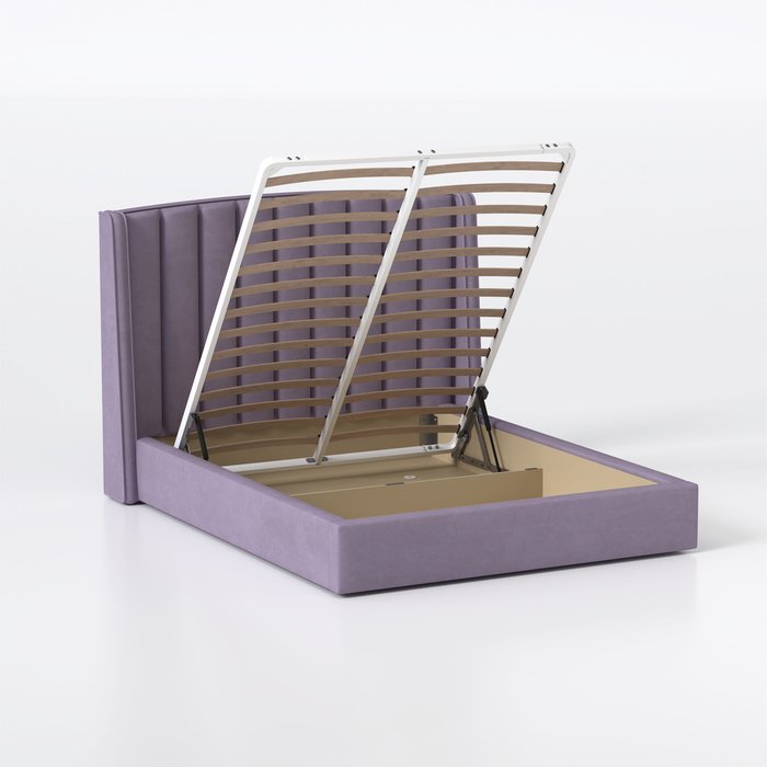 Кровать Lambro 180х200 фиолетового цвета с подъемным механизмом - лучшие Кровати для спальни в INMYROOM