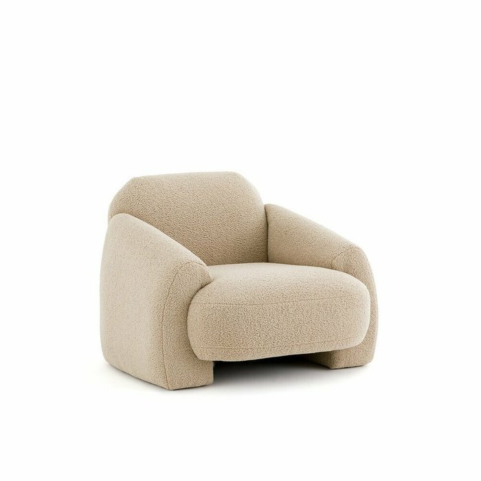 Кресло из буклированной ткани Machoa бежевого цвета - купить Интерьерные кресла по цене 85085.0