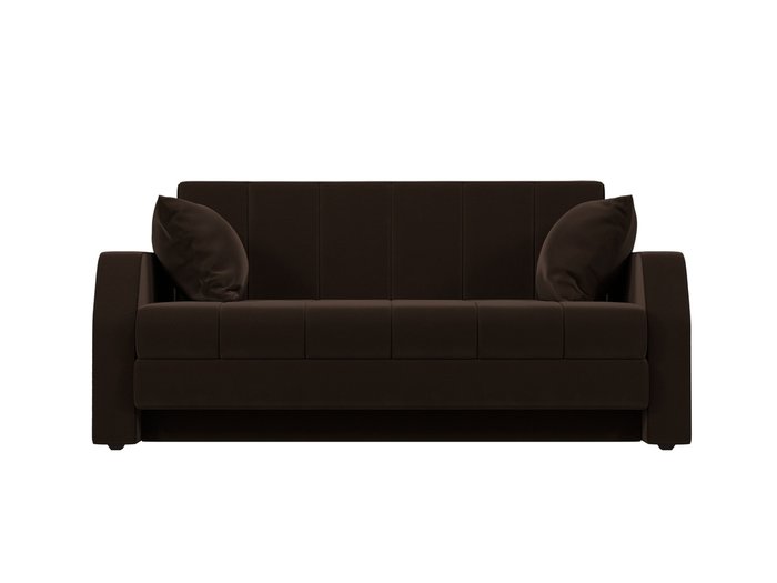 Прямой диван-кровать Малютка темно-коричневого цвета - купить Прямые диваны по цене 32999.0