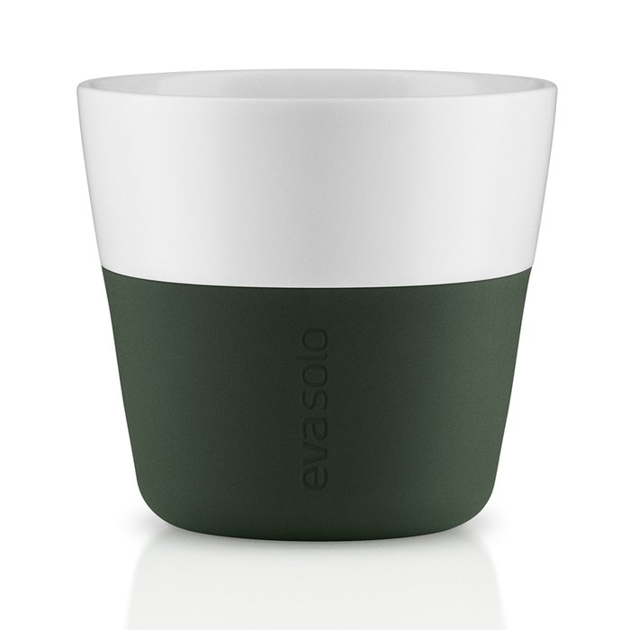 Чашки для лунго 2 шт. тёмно-зелёные - лучшие Чашки в INMYROOM