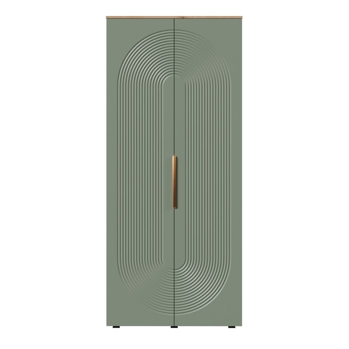 Распашной шкаф для одежды Ингрия Luxe 6 зеленого цвета Распашной шкаф для одежды Ингрия Luxe 6 зеленого цвета