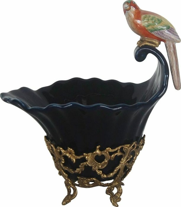 Чаша с птичкой 23x16x26см - купить Тарелки по цене 14625.0