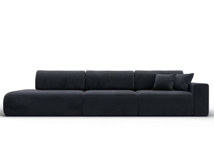 Диван-кровать Лига 036 Модерн Лонг темно-серого цвета с правым подлокотником - купить Прямые диваны по цене 131990