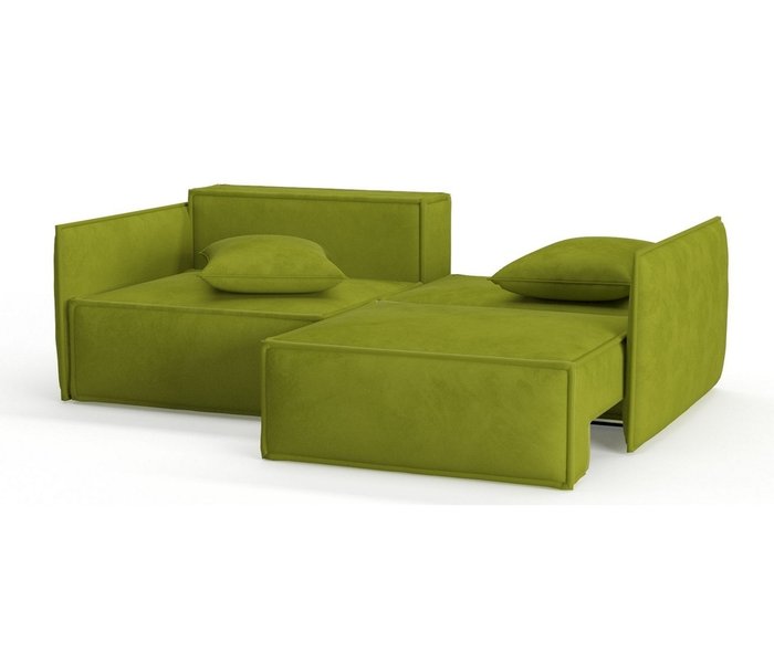 Диван-кровать из велюра Лортон зеленого цвета - лучшие Прямые диваны в INMYROOM