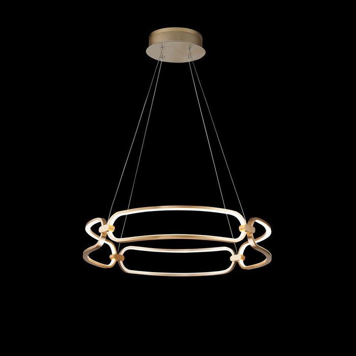 Подвесной светодиодный светильник Chain золотого цвета - лучшие Подвесные светильники в INMYROOM