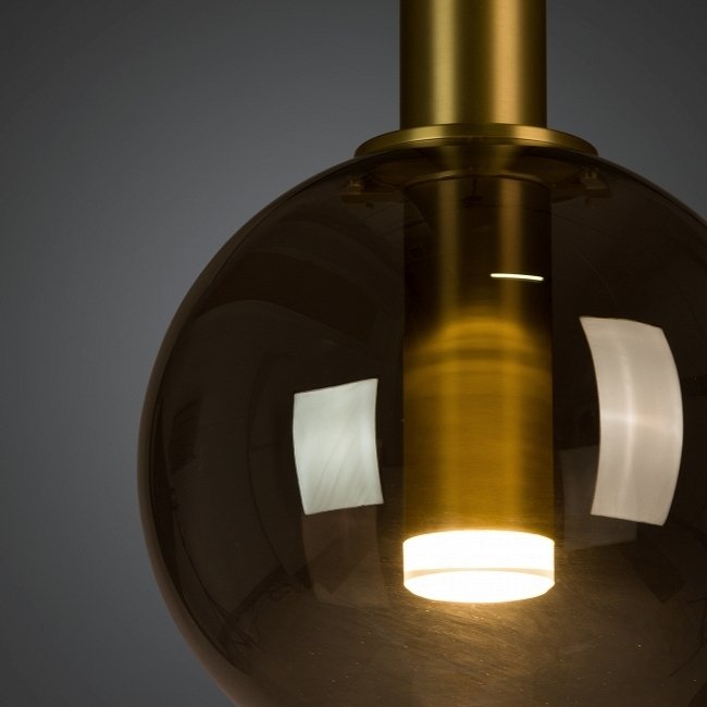Подвесной светильник Glazgo с плафоном из стекла дымчатого цвета  - лучшие Подвесные светильники в INMYROOM