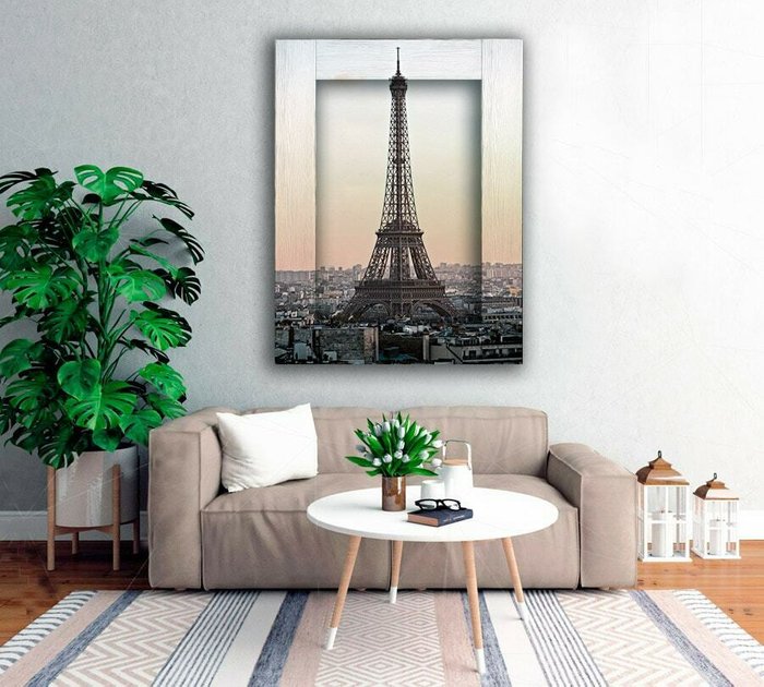 Картина с арт рамой Париж 60х80 см - купить Картины по цене 14390.0