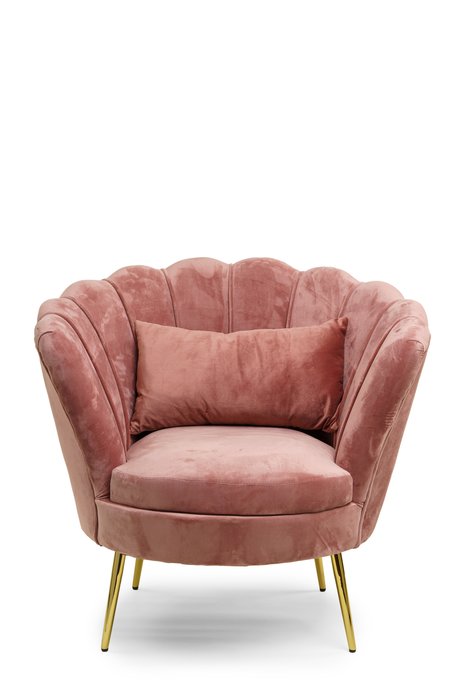 Кресло Lotus розового цвета - купить Интерьерные кресла по цене 39200.0