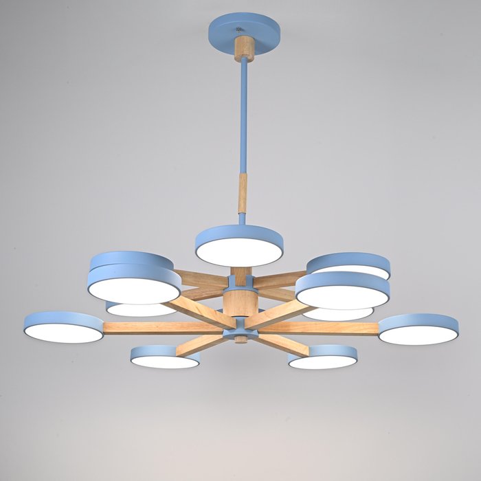 Подвесная люстра TURNA DBL L12 Blue - лучшие Подвесные люстры в INMYROOM