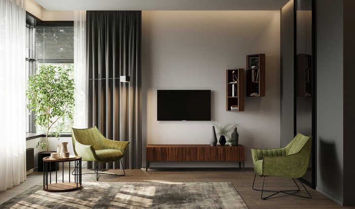 Тумба под TV Menorca коричневого цвета - лучшие Тумбы для ТВ в INMYROOM Тумба под TV Menorca коричневого цвета - лучшие Тумбы для ТВ в INMYROOM