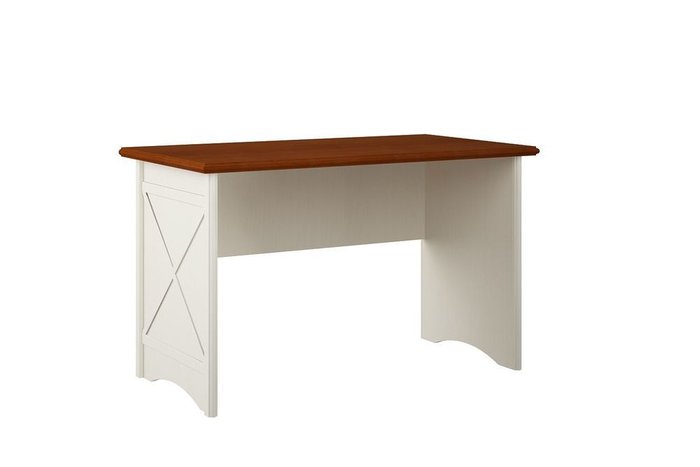 Стол письменный Кантри с основанием белого цвета - купить Письменные столы по цене 3190.0