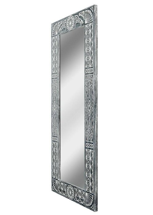 Настенное зеркало в раме Ladoga Black из массива сосны - купить Настенные зеркала по цене 25900.0
