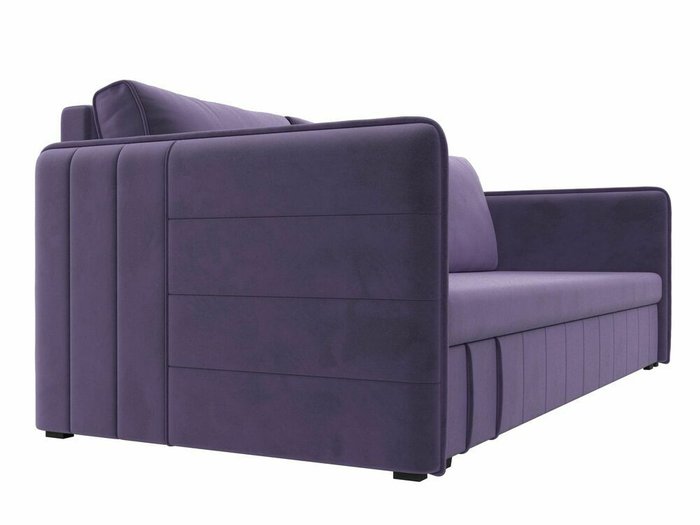 Прямой диван-кровать Слим темно-фиолетового цвета - лучшие Прямые диваны в INMYROOM