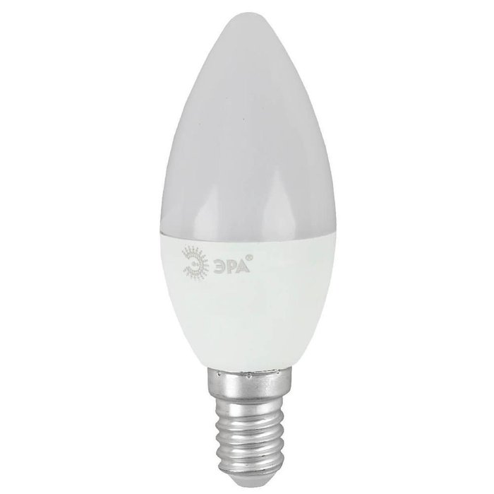Лампа светодиодная E14 8W 4000K матовая белого цвета