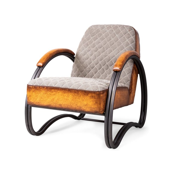 Кресло Stomellon с обивкой из натуральной кожи
