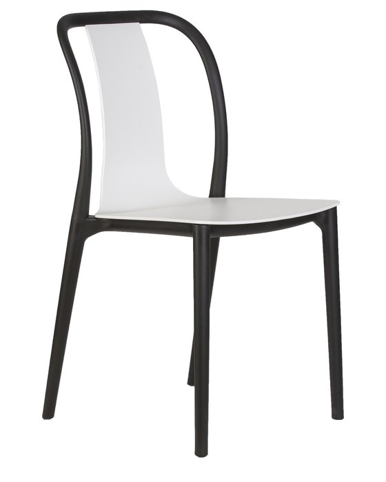 Стул обеденный Adam черно-белого цвета - купить Обеденные стулья по цене 5000.0