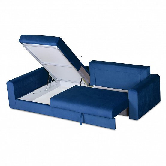 Угловой диван-кровать Мэдисон Лувр синего цвета - купить Угловые диваны по цене 47990.0