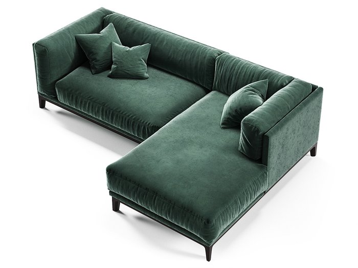 Диван Case зеленого цвета - лучшие Угловые диваны в INMYROOM