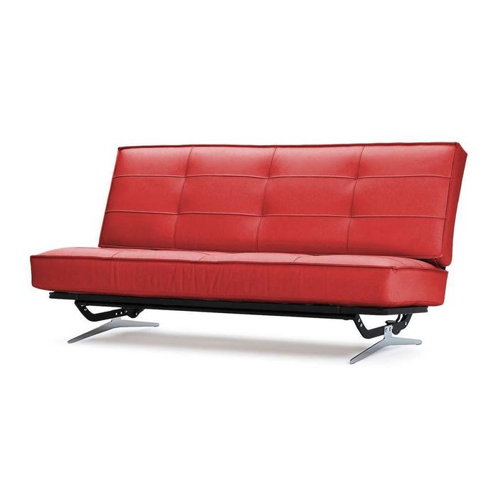 Диван-кровать Арни из красной кожи California - купить Прямые диваны по цене 53990.0