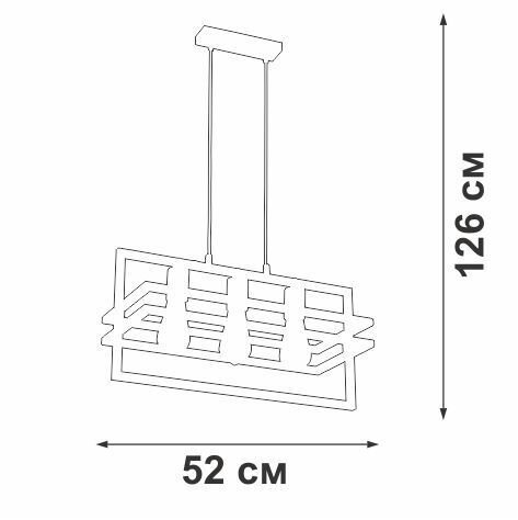 Люстра V2861-1/3S, 3xE27 макс. 40Вт - купить Подвесные системы по цене 11450