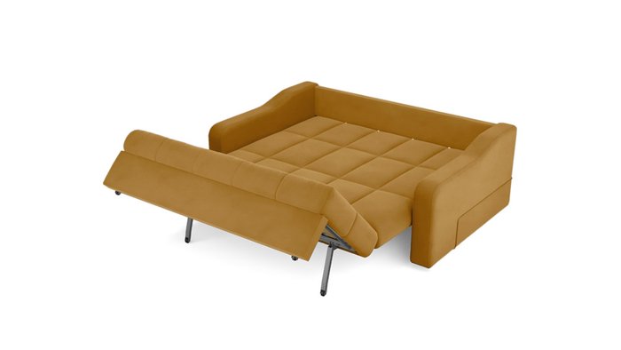 Диван Стелла Лайт 140х200 желтого цвета - лучшие Прямые диваны в INMYROOM Диван Стелла Лайт 140х200 желтого цвета - лучшие Прямые диваны в INMYROOM