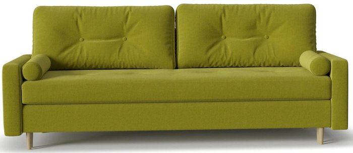 Диван-кровать прямой Белфаст unit green зеленого цвета - купить Прямые диваны по цене 33275.0