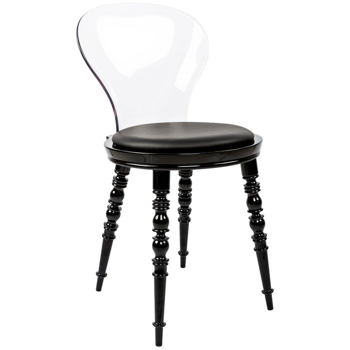 Стул Премьер Wedding Noir с черным сидением и ножками - купить Обеденные стулья по цене 16500.0