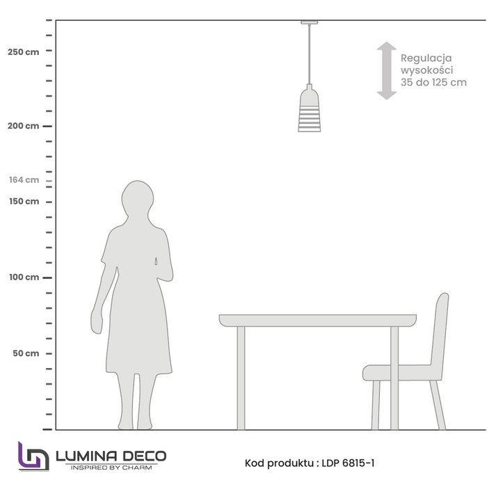 Подвесной светильник Lumina Deco Etrica LDP 6815 GD - купить Подвесные светильники по цене 1520.0