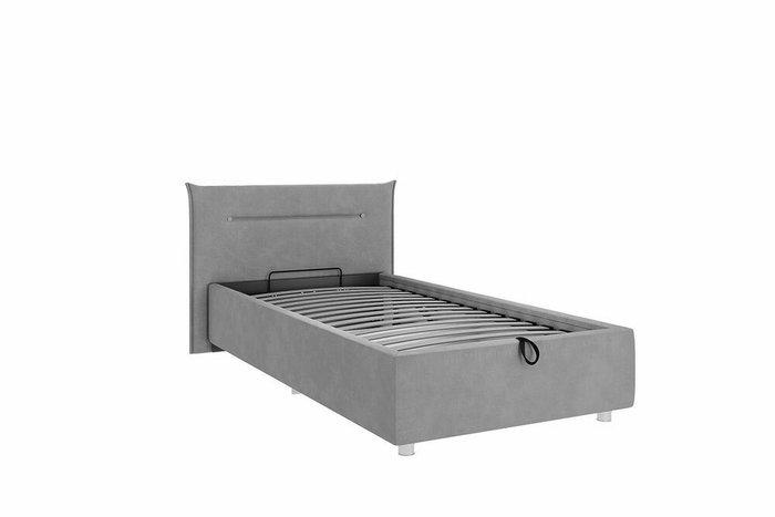 Кровать Альба 90х200 коричневого цвета с подъемным механизмом - лучшие Кровати для спальни в INMYROOM
